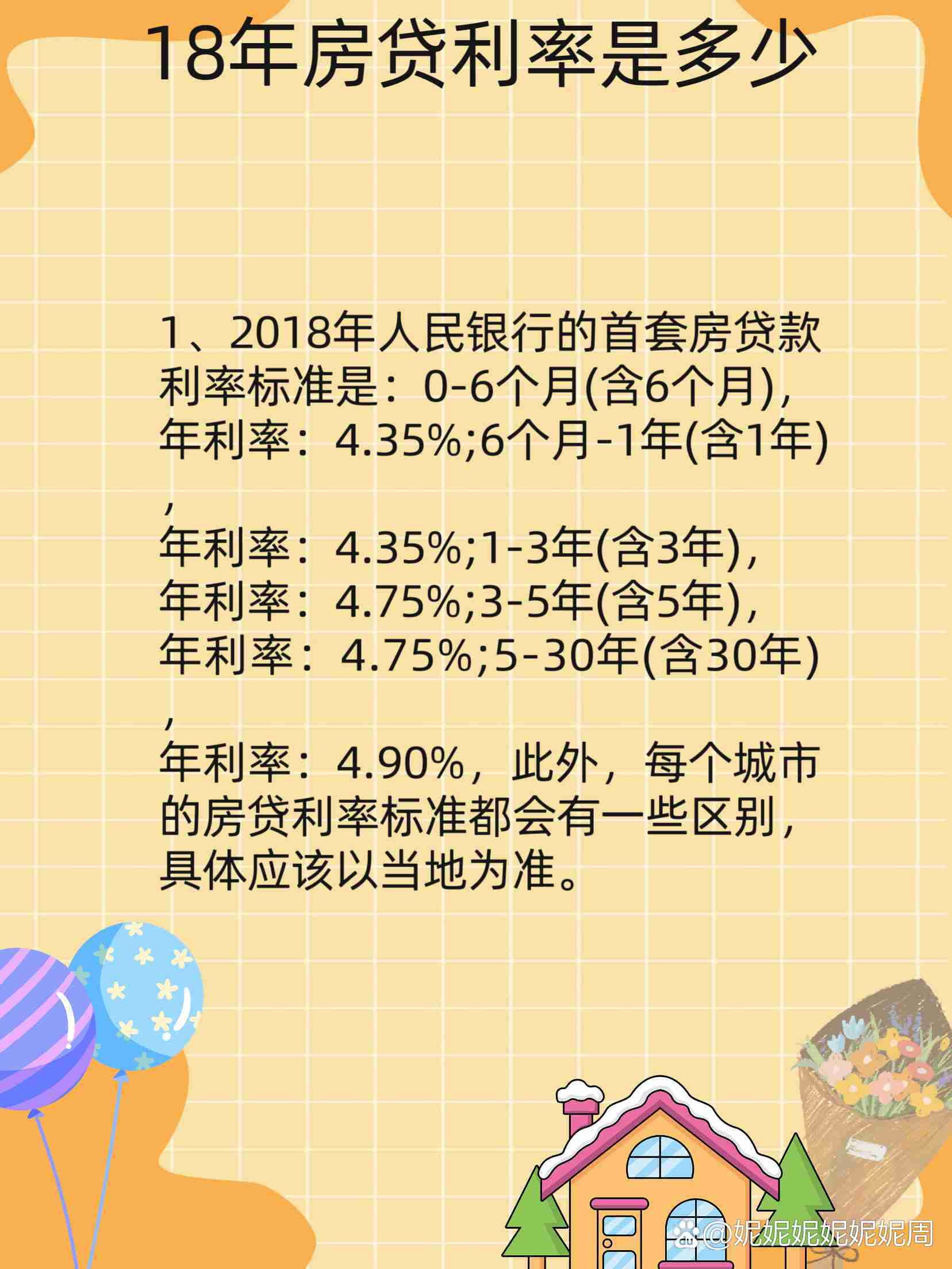 房贷利率最新公告详解（2018版）